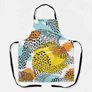 Animal print pattern apron