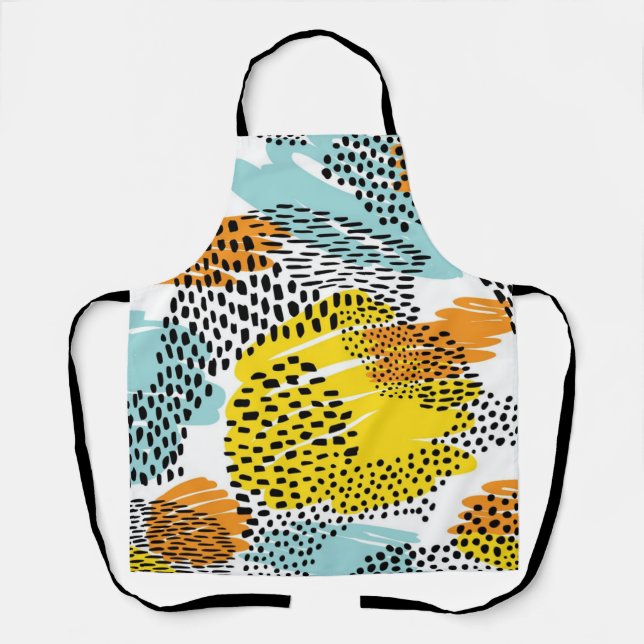 Animal print pattern apron (Front)