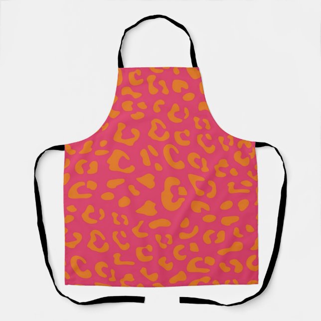 Animal print pattern apron (Front)