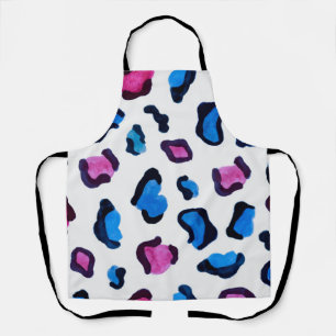 Animal print pattern apron