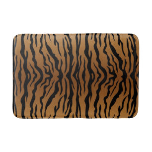Animal print pattern bath mat