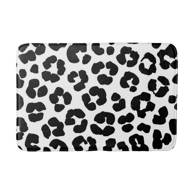 Animal print pattern bath mat (Front)