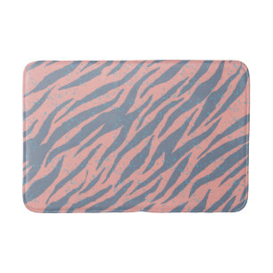 Animal print pattern bath mat