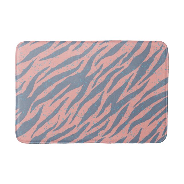 Animal print pattern bath mat (Front)