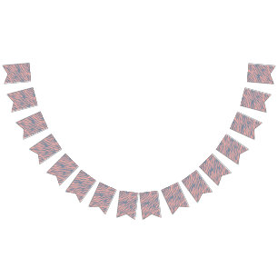 Animal print pattern bunting flags