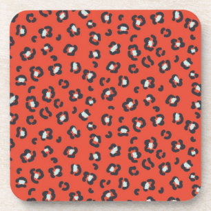 Animal print pattern coaster