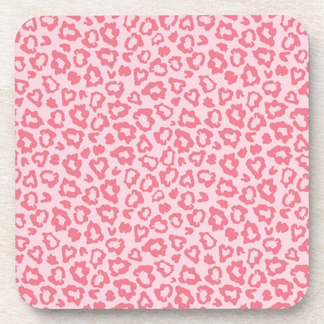 Animal print pattern coaster (Front)