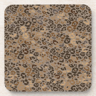 Animal print pattern coaster