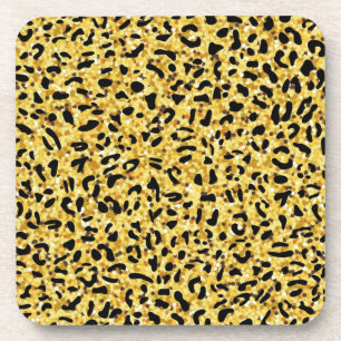 Animal print pattern coaster