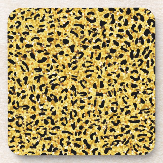 Animal print pattern coaster (Front)