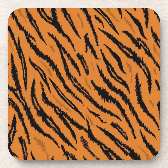 Animal print pattern coaster (Front)