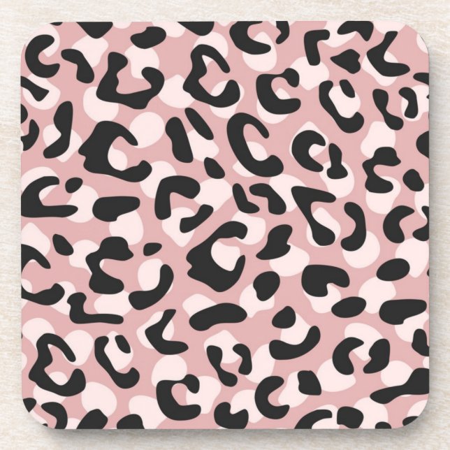 Animal print pattern coaster (Front)