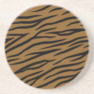 Animal print pattern coaster