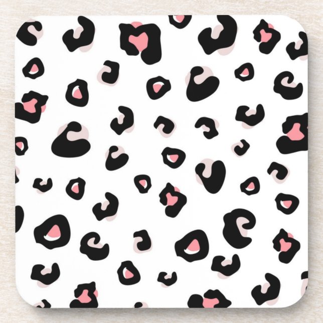 Animal print pattern coaster (Front)