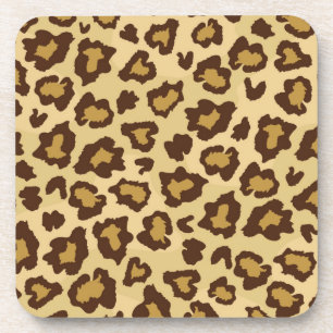 Animal print pattern coaster