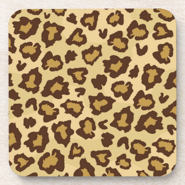 Animal print pattern coaster (Front)