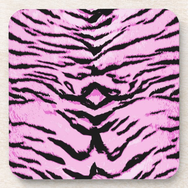 Animal print pattern coaster (Front)