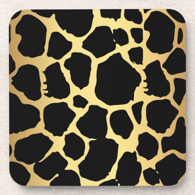 Animal print pattern coaster (Front)