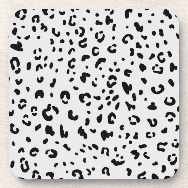 Animal print pattern coaster (Front)