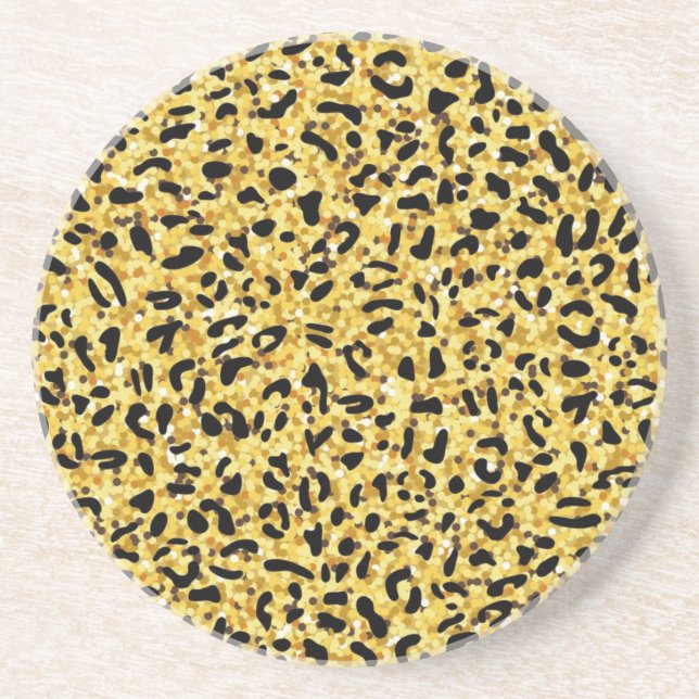 Animal print pattern coaster (Front)