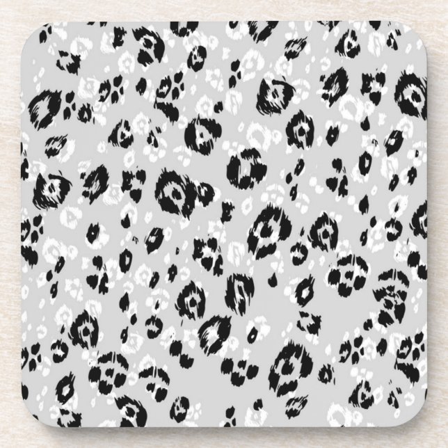 Animal print pattern coaster (Front)