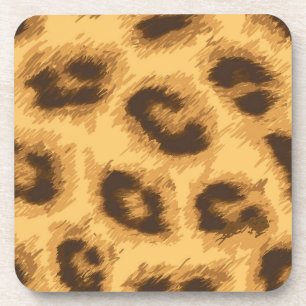 Animal print pattern coaster