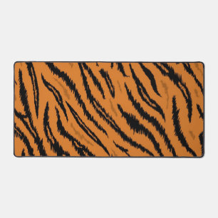 Animal print pattern desk mat