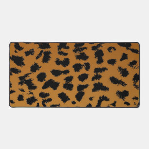 Animal print pattern desk mat