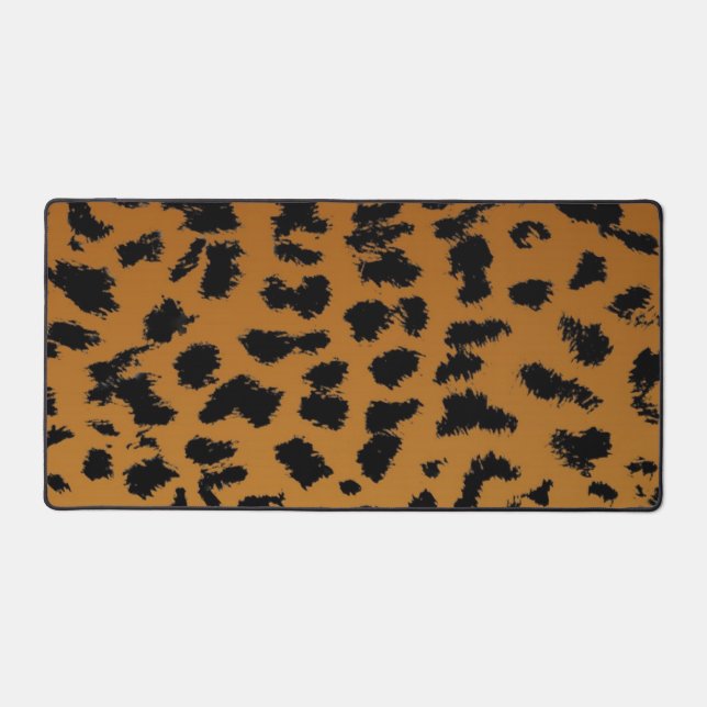 Animal print pattern desk mat (Front)