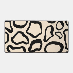 Animal print pattern desk mat