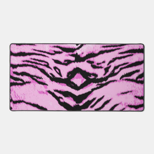 Animal print pattern desk mat