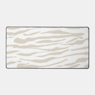 Animal print pattern desk mat