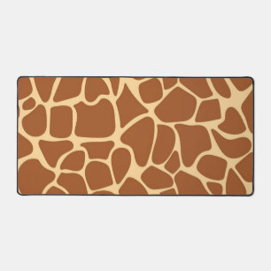 Animal print pattern desk mat