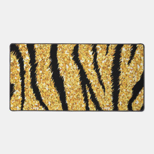 Animal print pattern desk mat