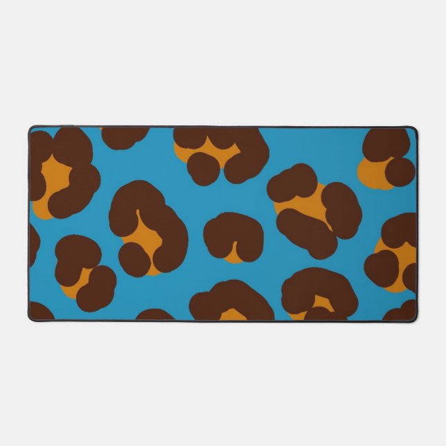 Animal print pattern desk mat (Front)
