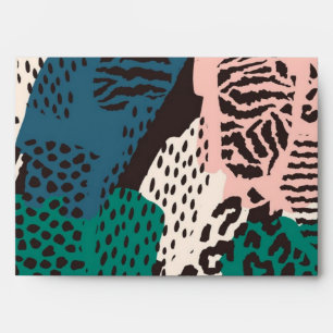 Animal print pattern envelope