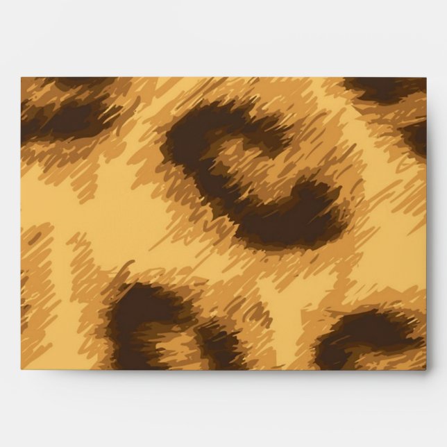 Animal print pattern envelope (Front)
