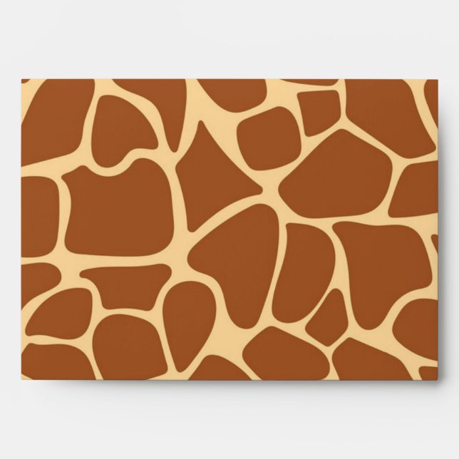 Animal print pattern envelope (Front)