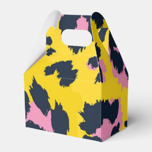 Animal print pattern favor box