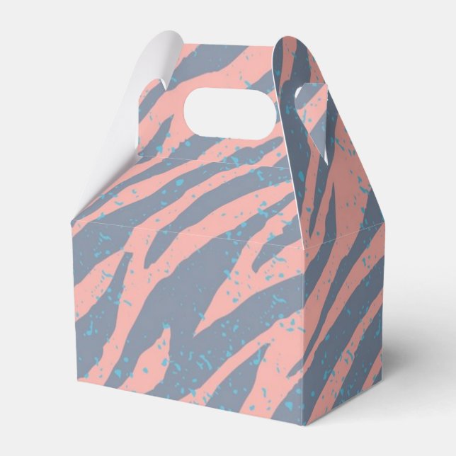 Animal print pattern favor box (Front Side)