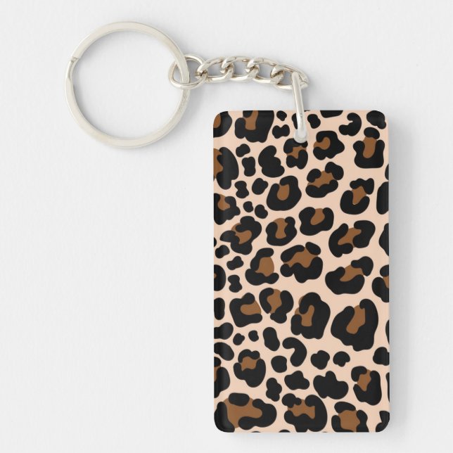 Animal print pattern keychain (Front)