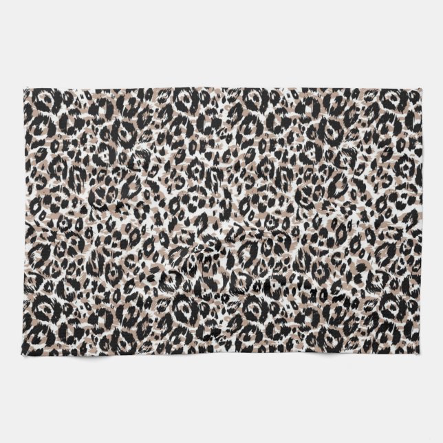 Animal print pattern kitchen towel (Horizontal)