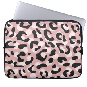 Animal print pattern laptop sleeve