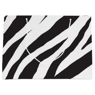 Animal print pattern large gift bag