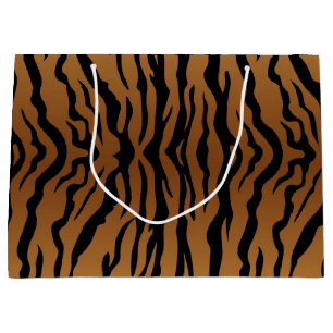 Animal print pattern large gift bag