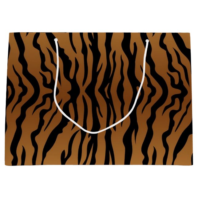 Animal print pattern large gift bag (Front)
