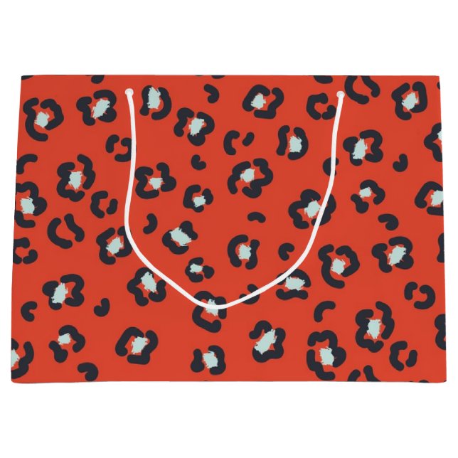 Animal print pattern large gift bag (Front)