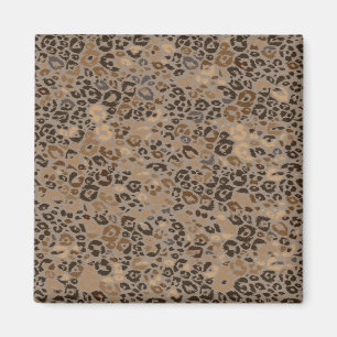 Animal print pattern magnet
