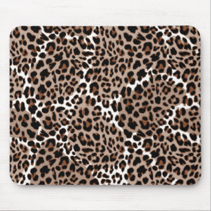 Animal print pattern mouse pad