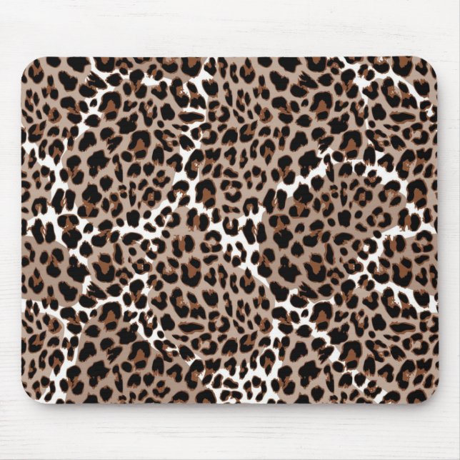 Animal print pattern mouse pad (Front)